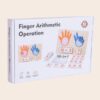 Montessori wooden math kit for kids with counting hands and number blocks