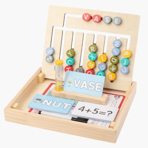 Double-Sided Montessori Flash Cards – Pictures and Words on One Side, Math Challenges on the Other